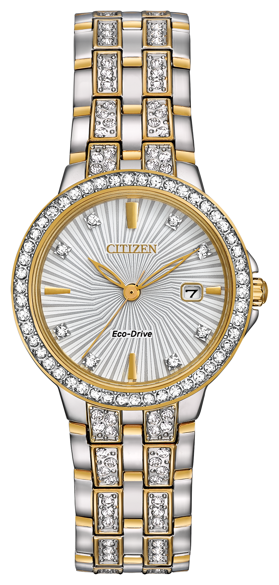 Silhouette Crystal - Ladies Eco-Drive Sparkle Dimaond Watch | CITIZEN